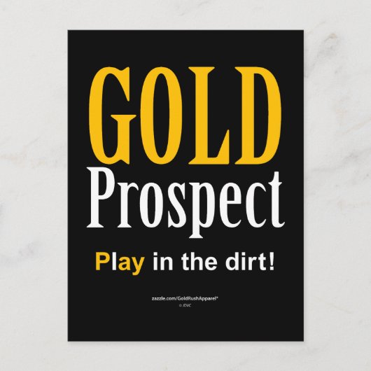 Gold Prospect Briefkaart (Voorkant)