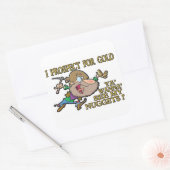 Gold Prospector Vierkante Sticker (Envelop)