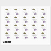 Gold Purple Dragon Enregistrer les stickers Date (Feuille)