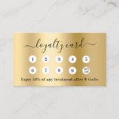 Gold qr code Business logo loyalty (Voorkant)