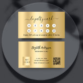 Gold qr code Business logo loyalty