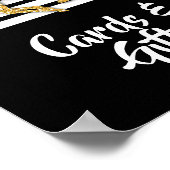 Gold Racehorse Derby Kaarten & Geschenken Poster (Hoek)