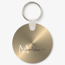 Gold Radiaal Metallic Script Name