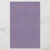 Gold Rain Drops Faux Folie Service en Prijs Flyer (Achterkant)