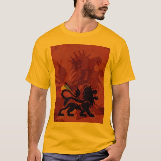 Gold Ras Lion T-shirt (Voorkant)