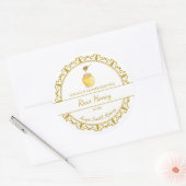 Gold Raw Honey Label (Envelop)