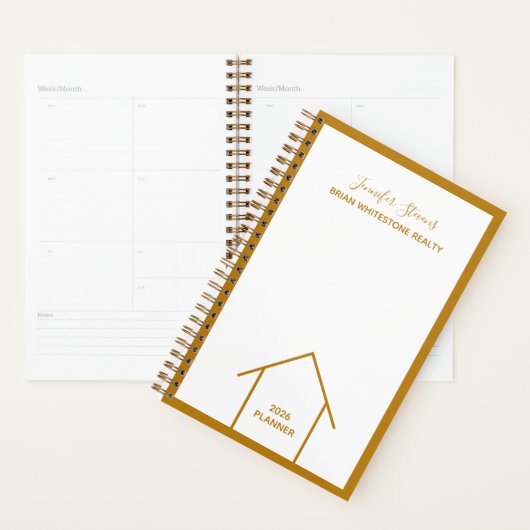 Gold Real Estate Company Personalized Realtor 2026 (Devant avec enveloppe)