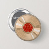 Gold Record Ronde Button 5,7 Cm (Voorkant /achterkant)