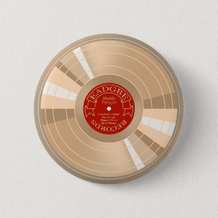 Gold Record Ronde Button 5,7 Cm