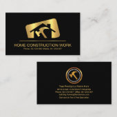 Gold Rectangle Box Home Repareers Visitekaartje (Voorkant / Achterkant)