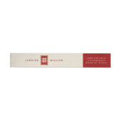 Gold Rectangle Double Happiness Chinese Wedding (Individueel)