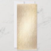 Gold Rectangle Double Happiness Chinese Wedding Kaart (Achterkant)