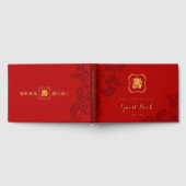 Gold Red Longevity Birthday Foil Guestbook (1) (Complet)