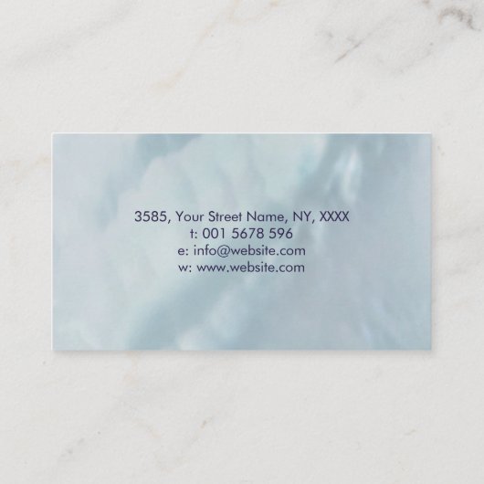 Gold Reiki herkennend symbool in Marble Lotus Visitekaartje (Achterkant)