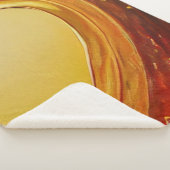 Gold Resonating Heart Sherpa Blanket Sherpa Deken (3/4)