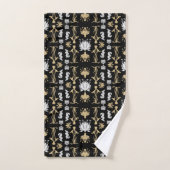 Gold Retro Art Nouveau (Serviette à main)
