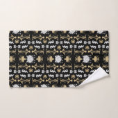 Gold Retro Art Nouveau (Serviette à main)