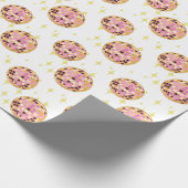 Gold Retro Disco Ball Mirrorball Cadeaupapier (Hoek)