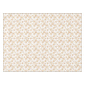 Gold Retro Snowflake Pattern Holiday Tafelkleed (Voorkant (Horizontaal))