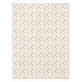 Gold Retro Snowflake Pattern Holiday Tafelkleed (Voorkant)