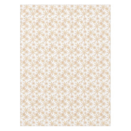 Gold Retro Snowflake Pattern Holiday Tafelkleed