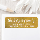 Gold Return-adres Etiket (Insitu)