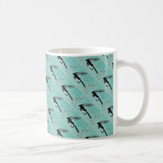 "Gold Ribbed Hare's Ear b" Tile Wet Fly Trug Mug (Droite)