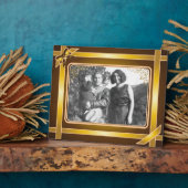 Gold Ribbon Art Plaque Fotoplaat (Zijkant)