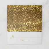 Gold Ribbon Diamond Broch Wedding (Buitenkant ongevouwen)