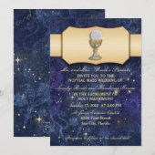 Gold Ribbon met Heilige Eucharistisch Chalice Kaart (Voorkant / Achterkant)