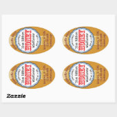 Gold Ribbon Red Typografie Honey Stickers (Vel)