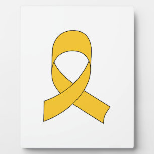 Gold Ribbon Teken Fotoplaat