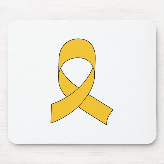 Gold Ribbon Teken Muismat (Voorkant)