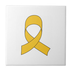 Gold Ribbon Teken Tegeltje