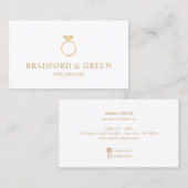 Gold Ring Fine Jewelers Visitekaartje (Voorkant / Achterkant)