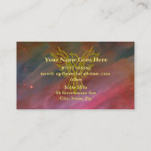 Gold Ring Phoenix, Space Nebula, financieel advise Advieskaart (Achterkant)