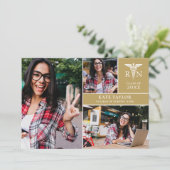 Gold RN 3 Fotogradatie Partij Kaart (Staand voorkant)