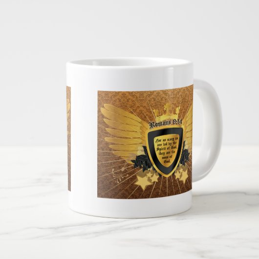 Gold Romans 8:14, Sons of God Extra Grote Mok (Voorkant rechts)