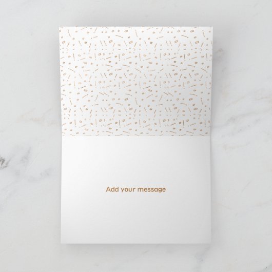 Gold Roos "Bedankt dat je mijn eerbewijs bent" Bedankkaart (Binnen)