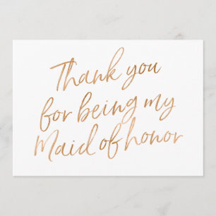 Gold Roos "Bedankt dat je mijn eerbewijs bent" Bedankkaart