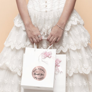 Gold Roos Spark Hartelijk dank, fijn Vrijgezellenf Ronde Sticker