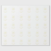 Gold Roos Wedding Cadeaupapier (Vlak)