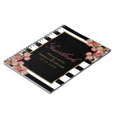 Gold rose avec bandes noires et blanches - Livre d (Côté gauche)