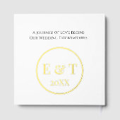 Gold Rose Rings Timeless Sophisticated Elegant Gastenboek (Achterkant)