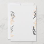 Gold royal recherche 5e anniversaire carte d'invit (Dos)