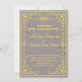 Gold Royal Wedding Invitations personnalisable (Devant)