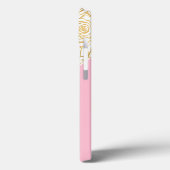 Gold Rozen met roze Case-Mate iPhone Case (Achterkant / Links)