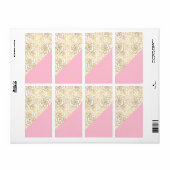 Gold Rozen met roze Etiket (Full Sheet)