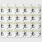 GOLD RUN ZOALS EEN CHAMPION TRACK EN FIELD ONTWERP CADEAUPAPIER (Vlak)