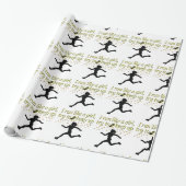 GOLD RUN ZOALS EEN CHAMPION TRACK EN FIELD ONTWERP CADEAUPAPIER (Uitgerold)